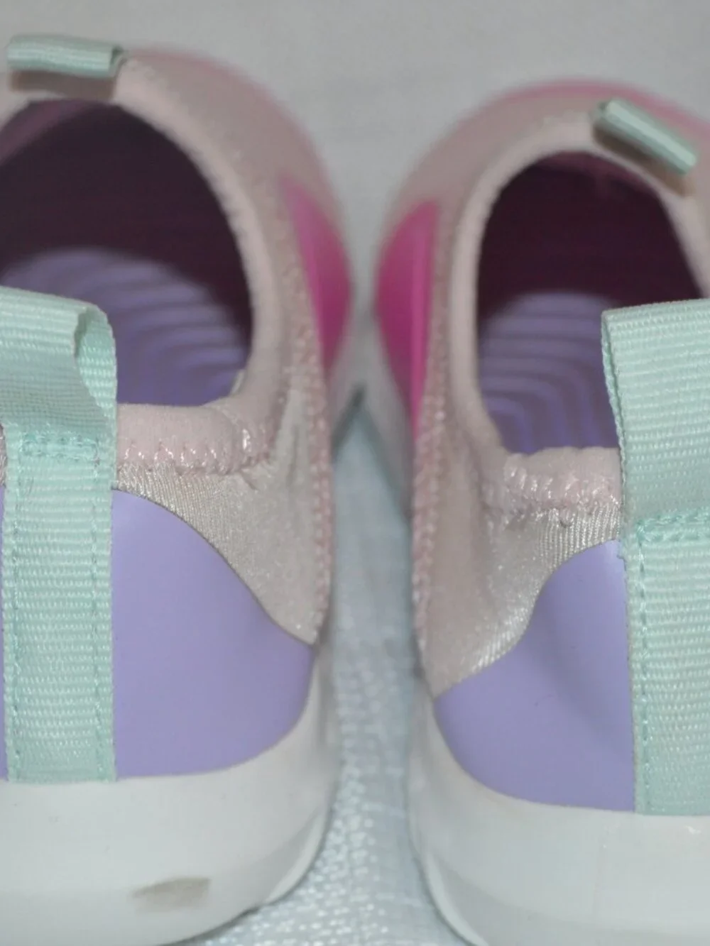 Rugged Shark girl’s little shoes size 12 pink/green aqua shoes